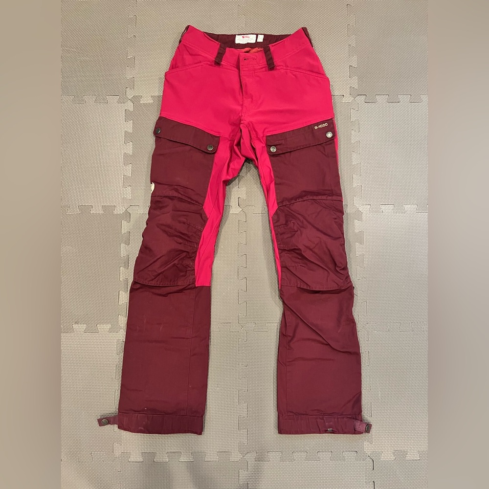 Fjallraven “Keb” women’s Two Tone Pink and Burgundy Pants
